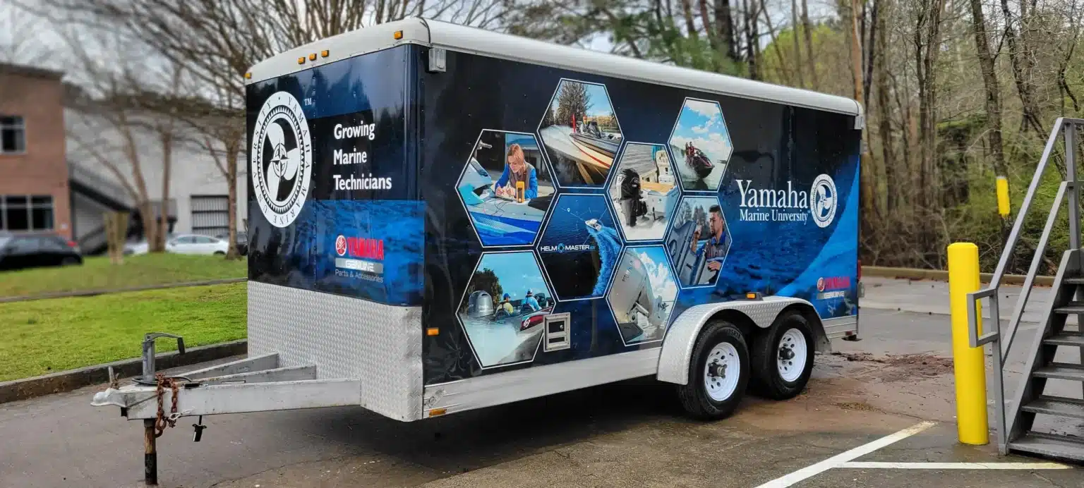 Enclosed trailer wrap, by High Stakes Creative