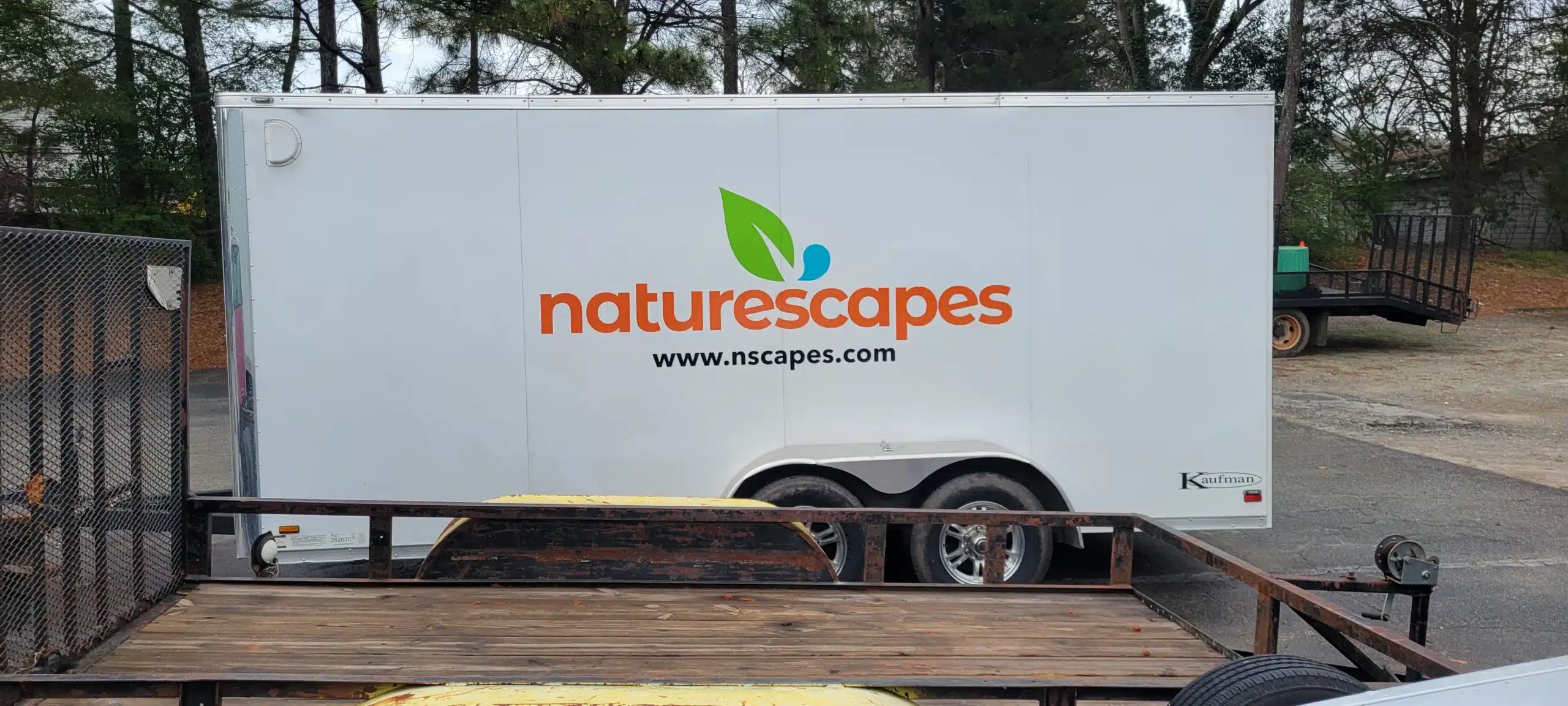 Utility trailer decals, Naturescapes, Lilburn, GA, by High Stakes Creative