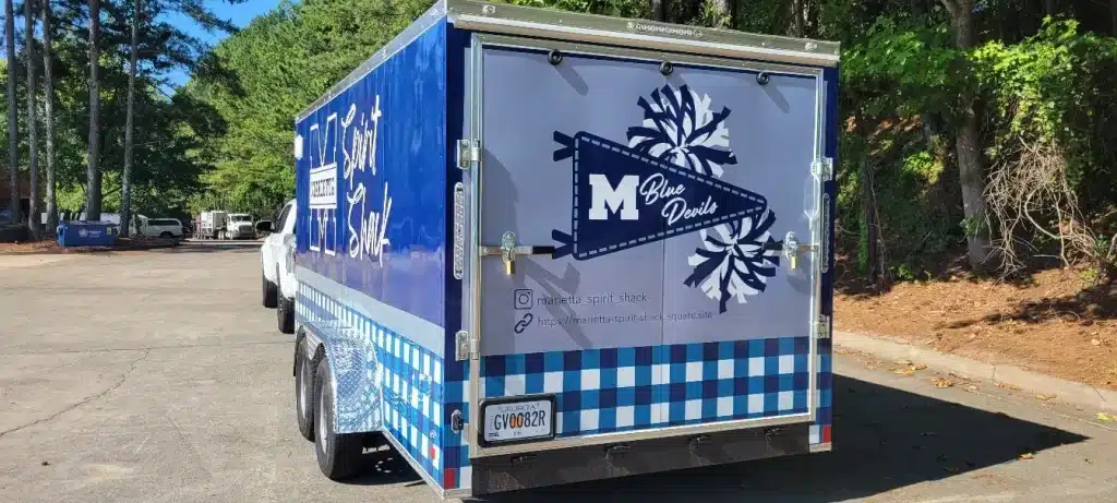 Concession trailer wrap, Marietta Spirit Shack, Marietta, GA, by High Stakes Creative
