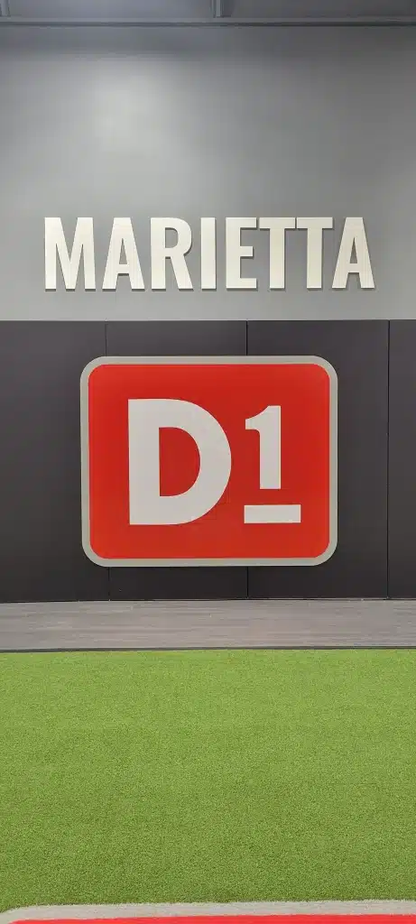 Dimensional logo wall, by High Stakes Creative, serving Buckhead, GA