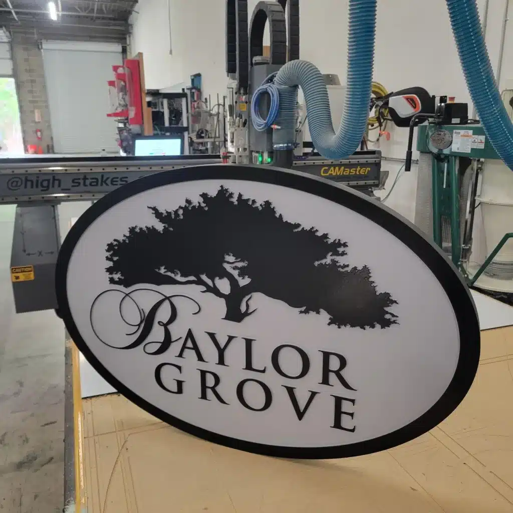 Community monument sign, by High Stakes Creative, metro Atlanta
