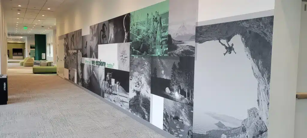 Large-format office mural, by High Stakes Creative, metro Atlanta