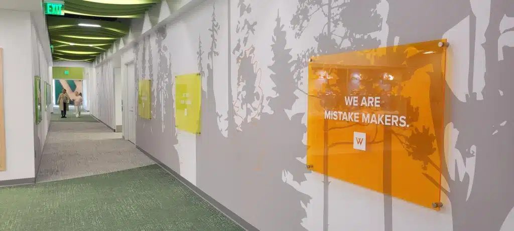 Corridor wall graphics, by High Stakes Creative, metro Atlanta