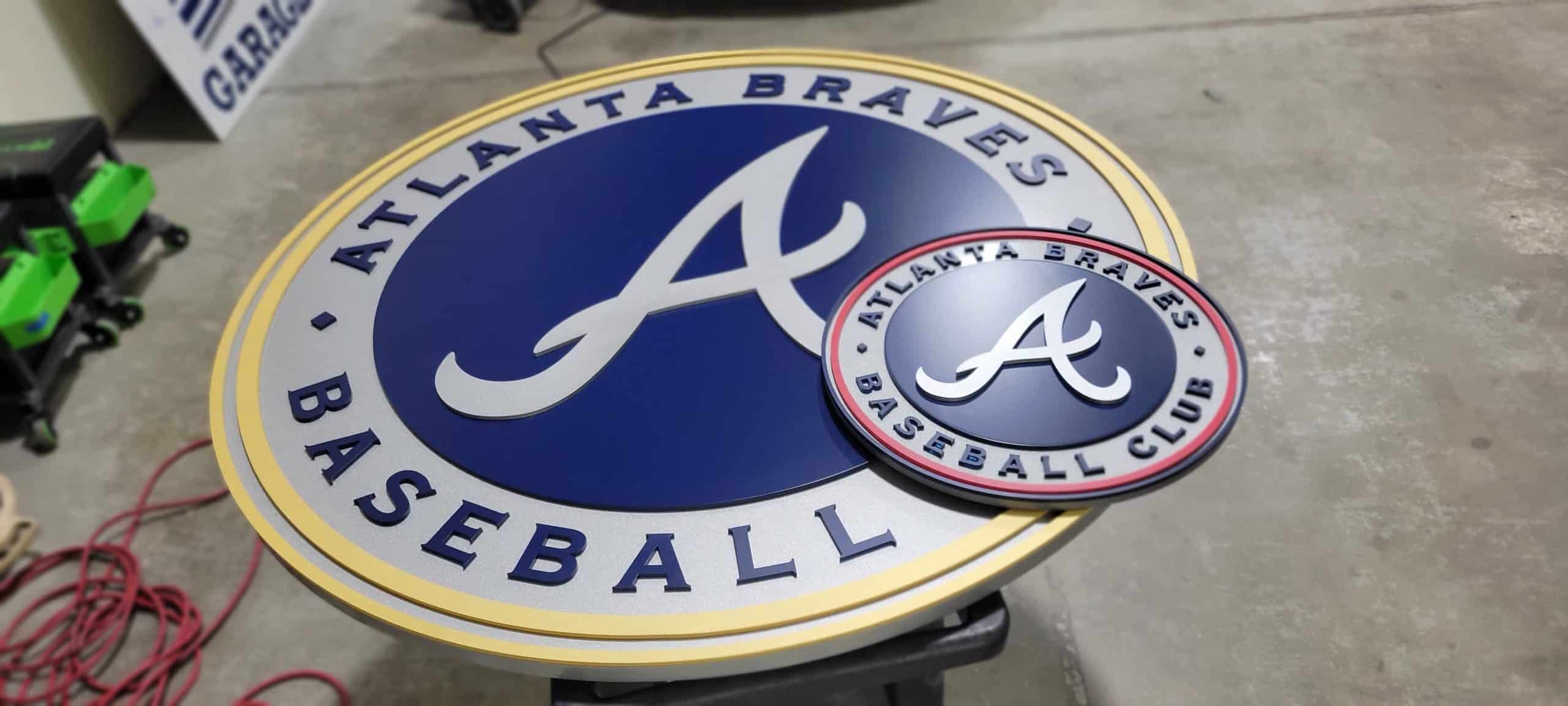 Dimensional Braves logo, Atlanta Braves, Atlanta, GA, by High Stakes Creative