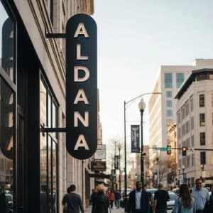 Dimensional signage in Atlanta showcasing modern business branding