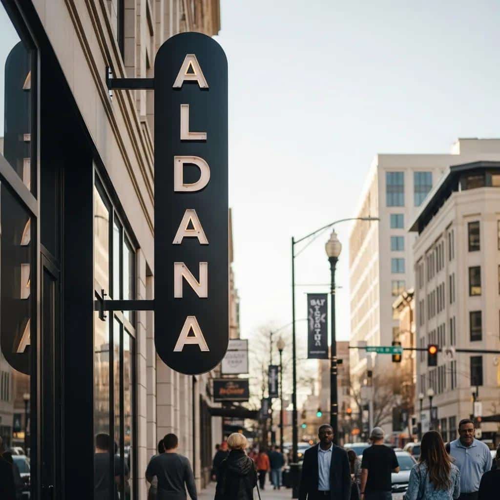 Dimensional signage in Atlanta showcasing modern business branding