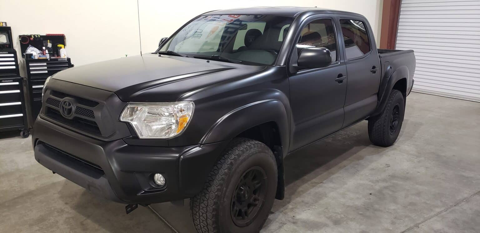 Matte black color-change wrap, by High Stakes Creative