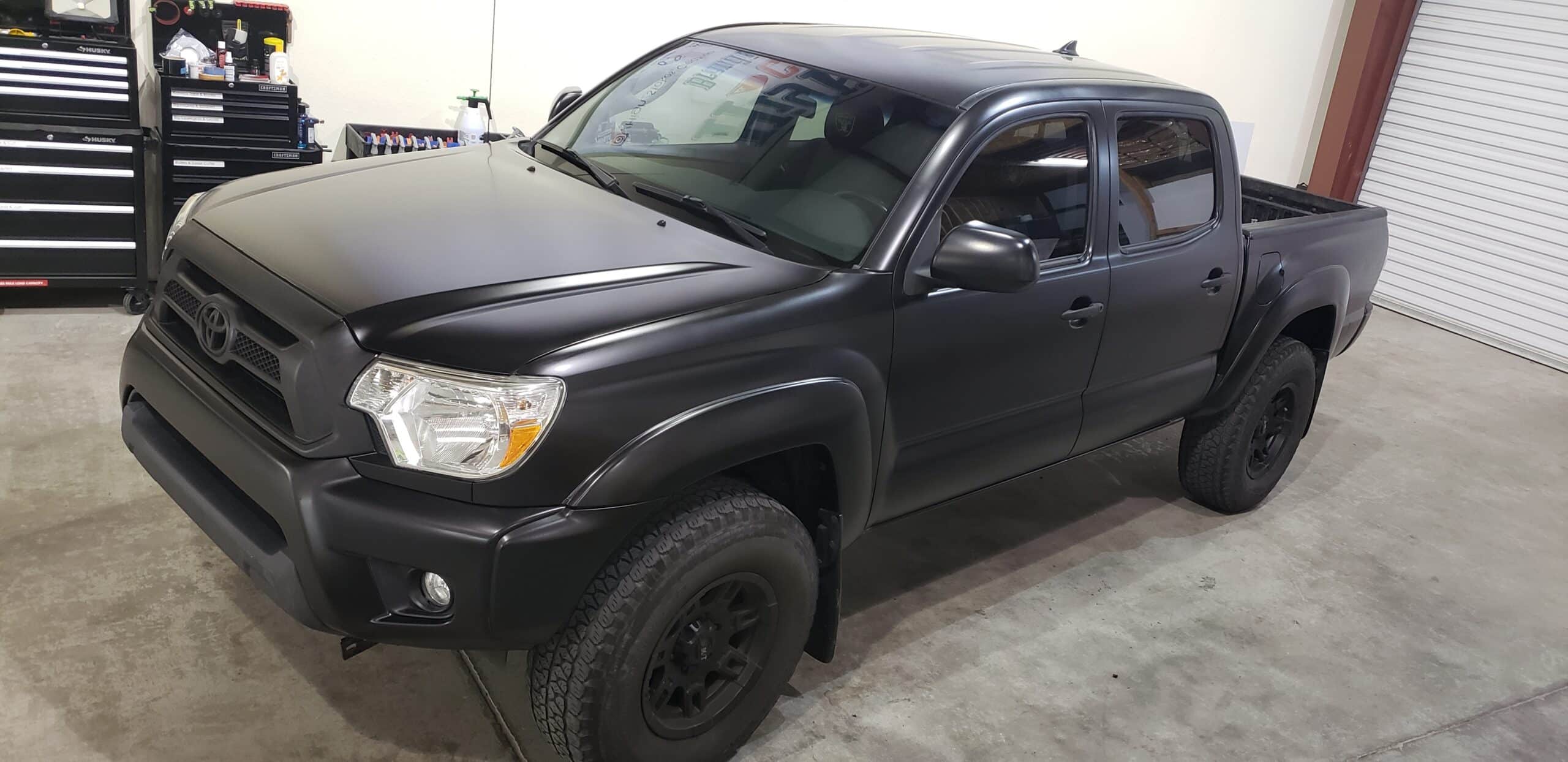 Matte black color-change wrap, by High Stakes Creative