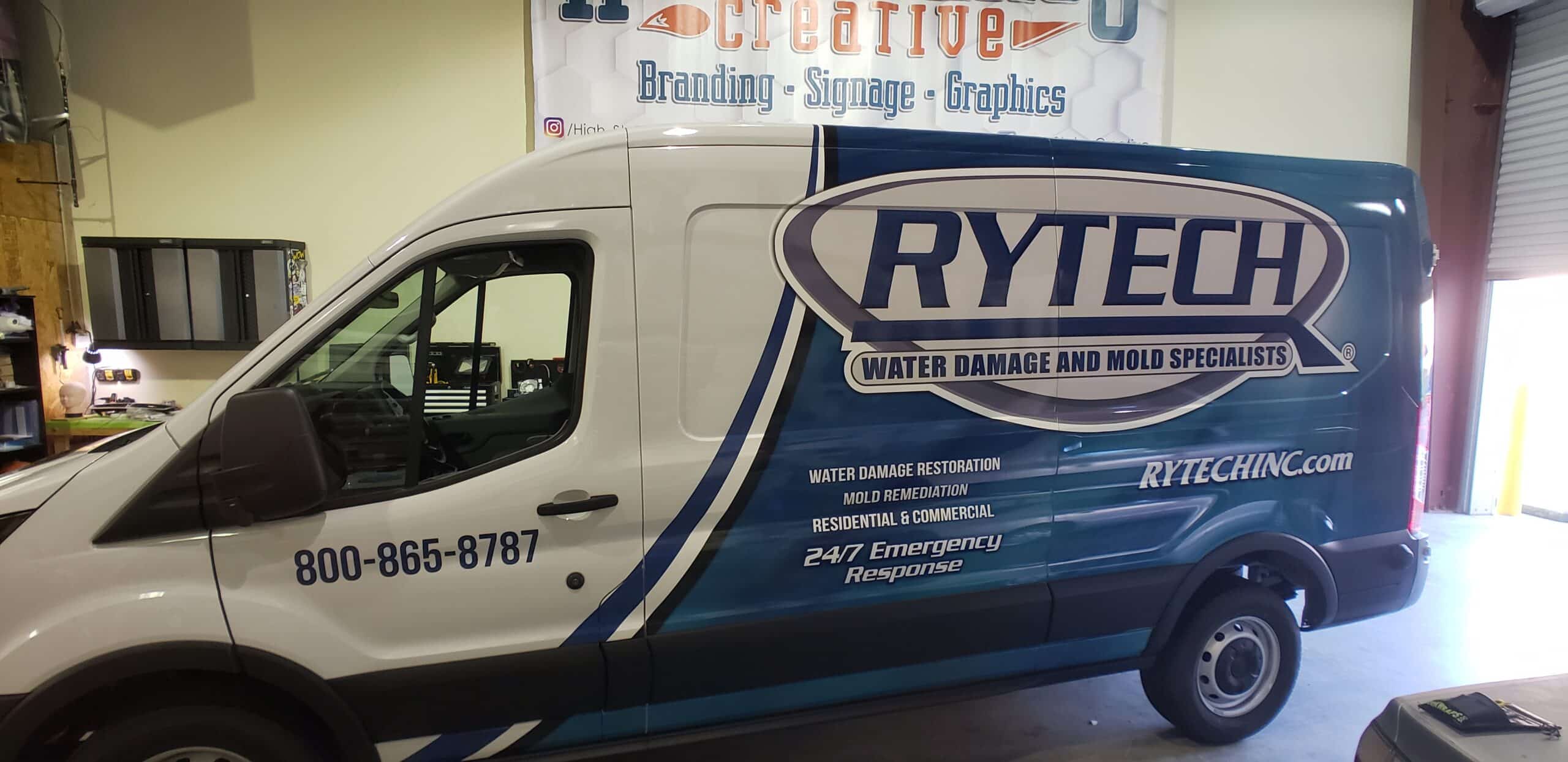 Restoration van wraps, RyTech Restoration, Athens, GA, by High Stakes Creative