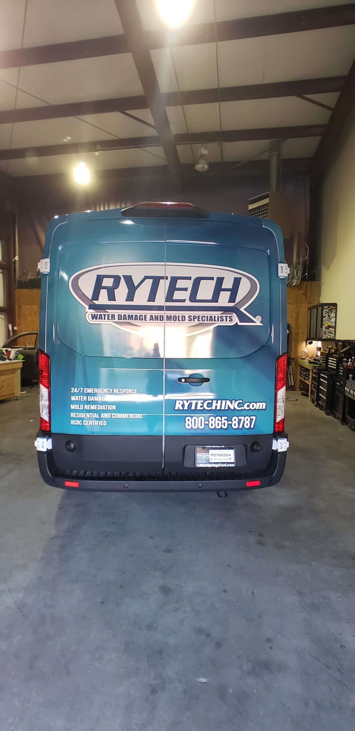 Restoration van wrap, RyTech, Athens, GA, by High Stakes Creative