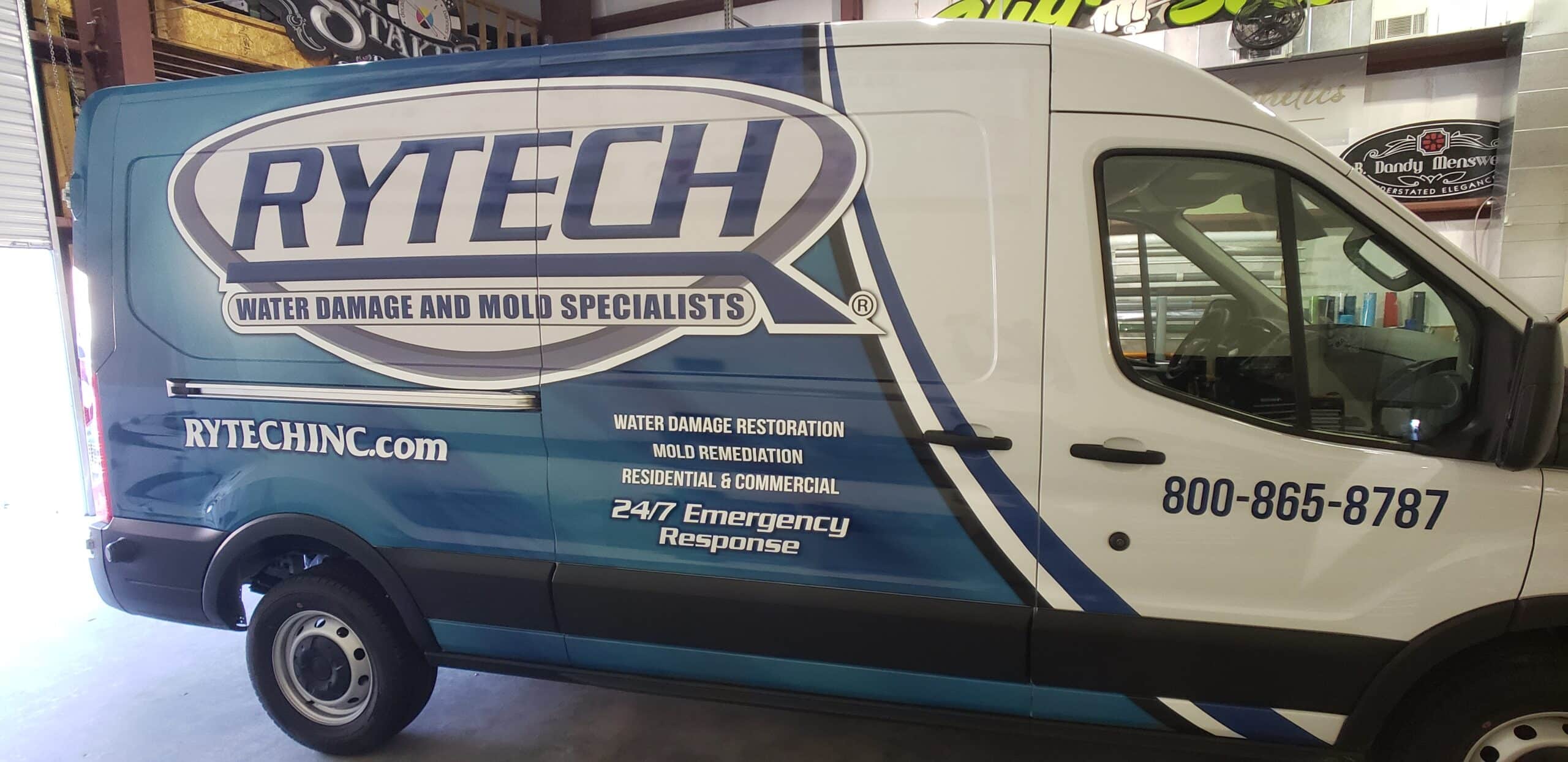Restoration van wraps, RyTech Restoration, Athens, GA, by High Stakes Creative