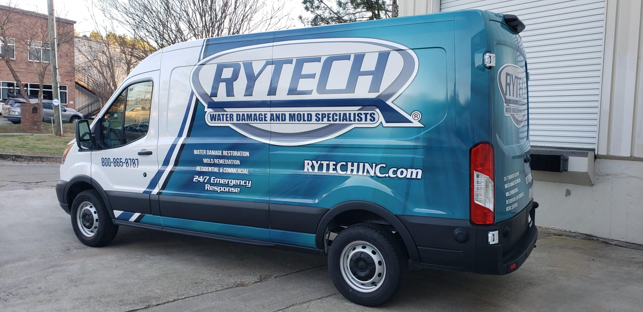 Restoration van wrap, RyTech, Athens, GA, by High Stakes Creative