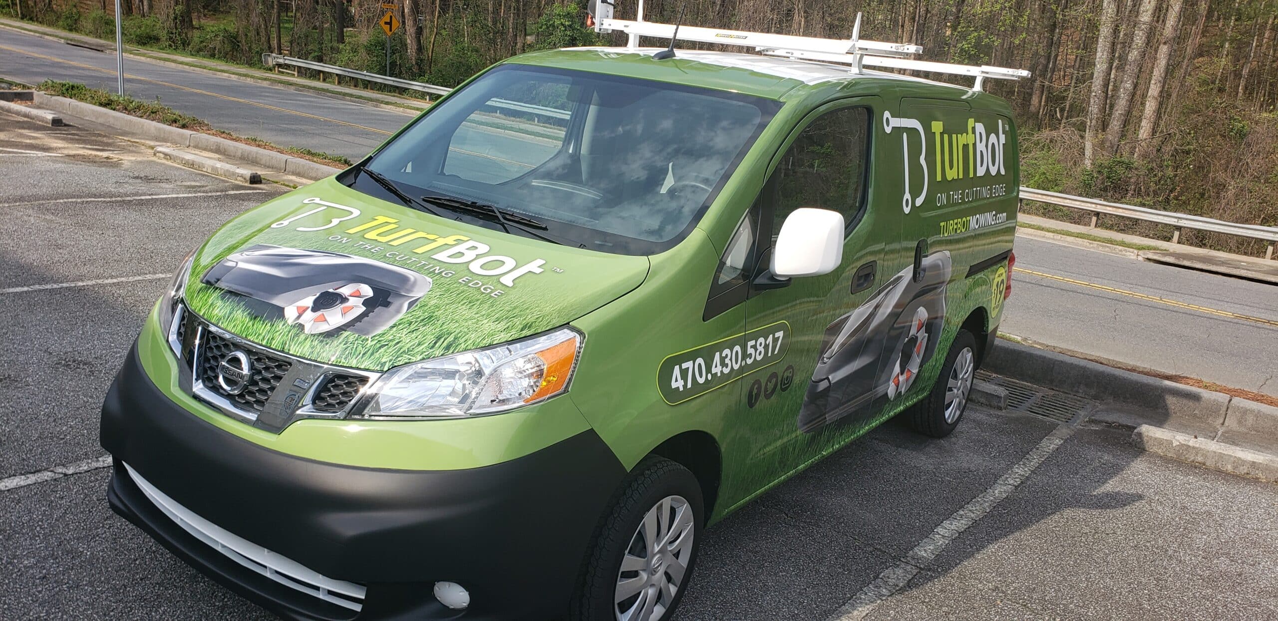 Fleet van wraps, TurfBot, Roswell, GA, by High Stakes Creative