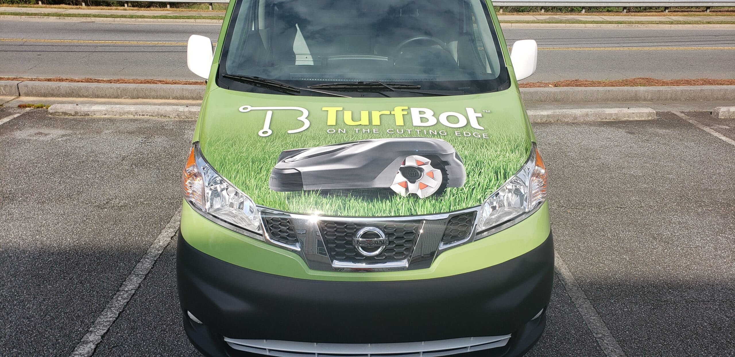 Fleet van wrap, TurfBot, Roswell, GA, by High Stakes Creative