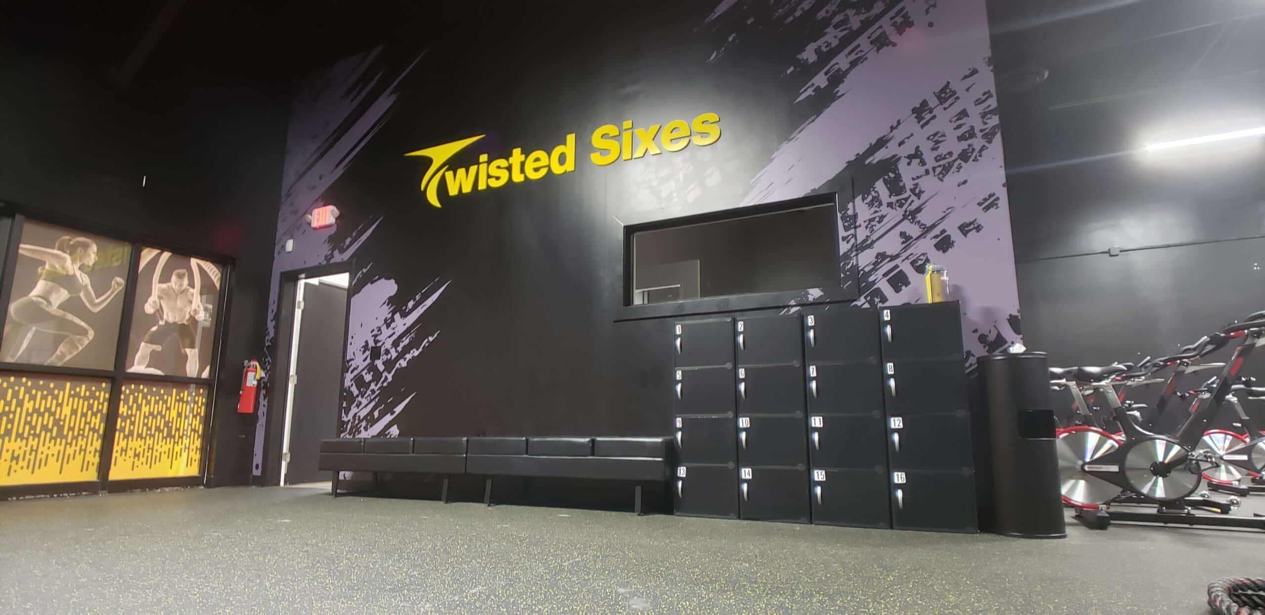 Twisted Sixes studio branding and murals, Twisted Cycle, Woodstock, GA, by High Stakes Creative