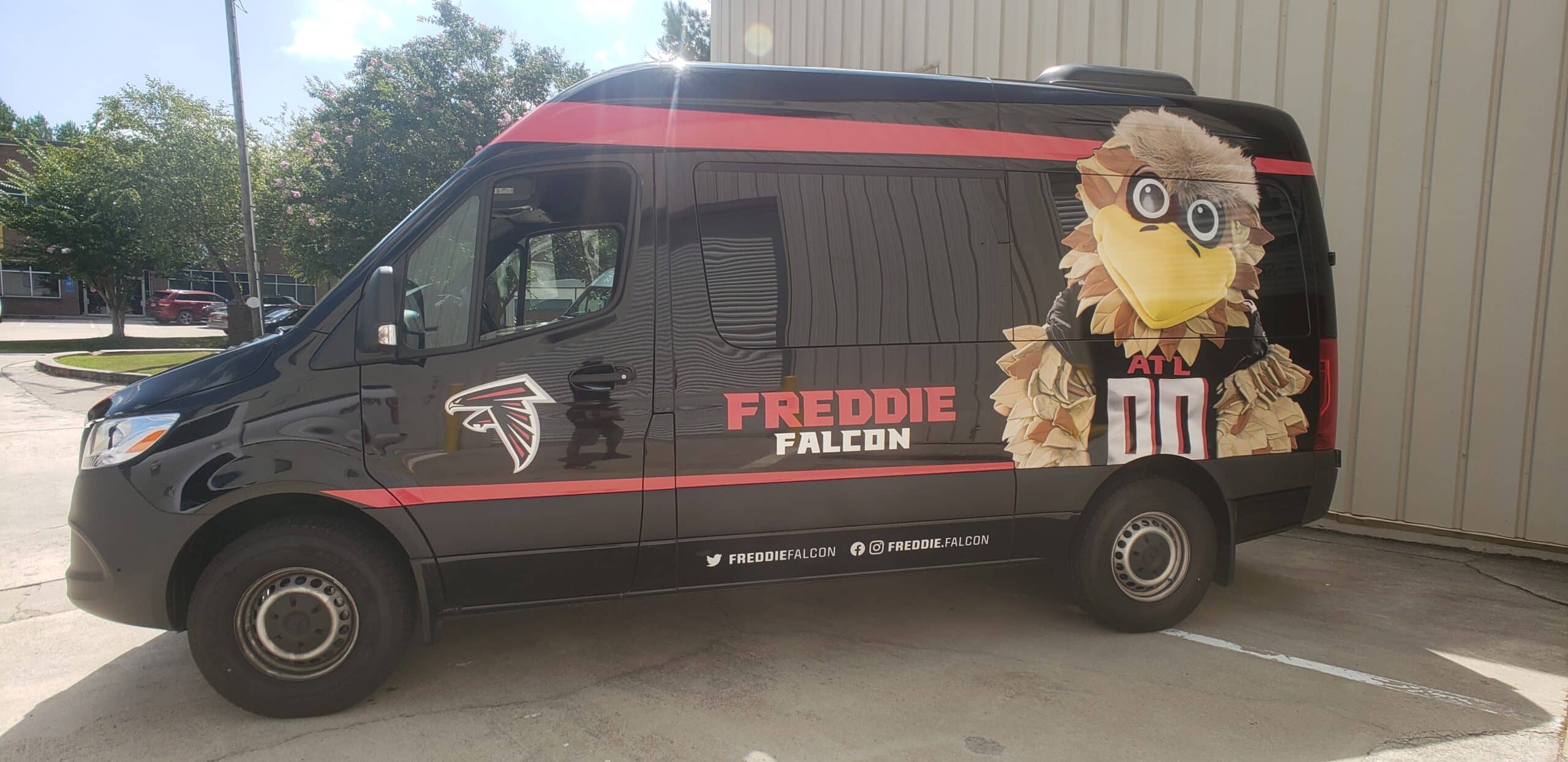 Freddie Falcon van wrap, Atlanta Falcons, Atlanta, GA, by High Stakes Creative