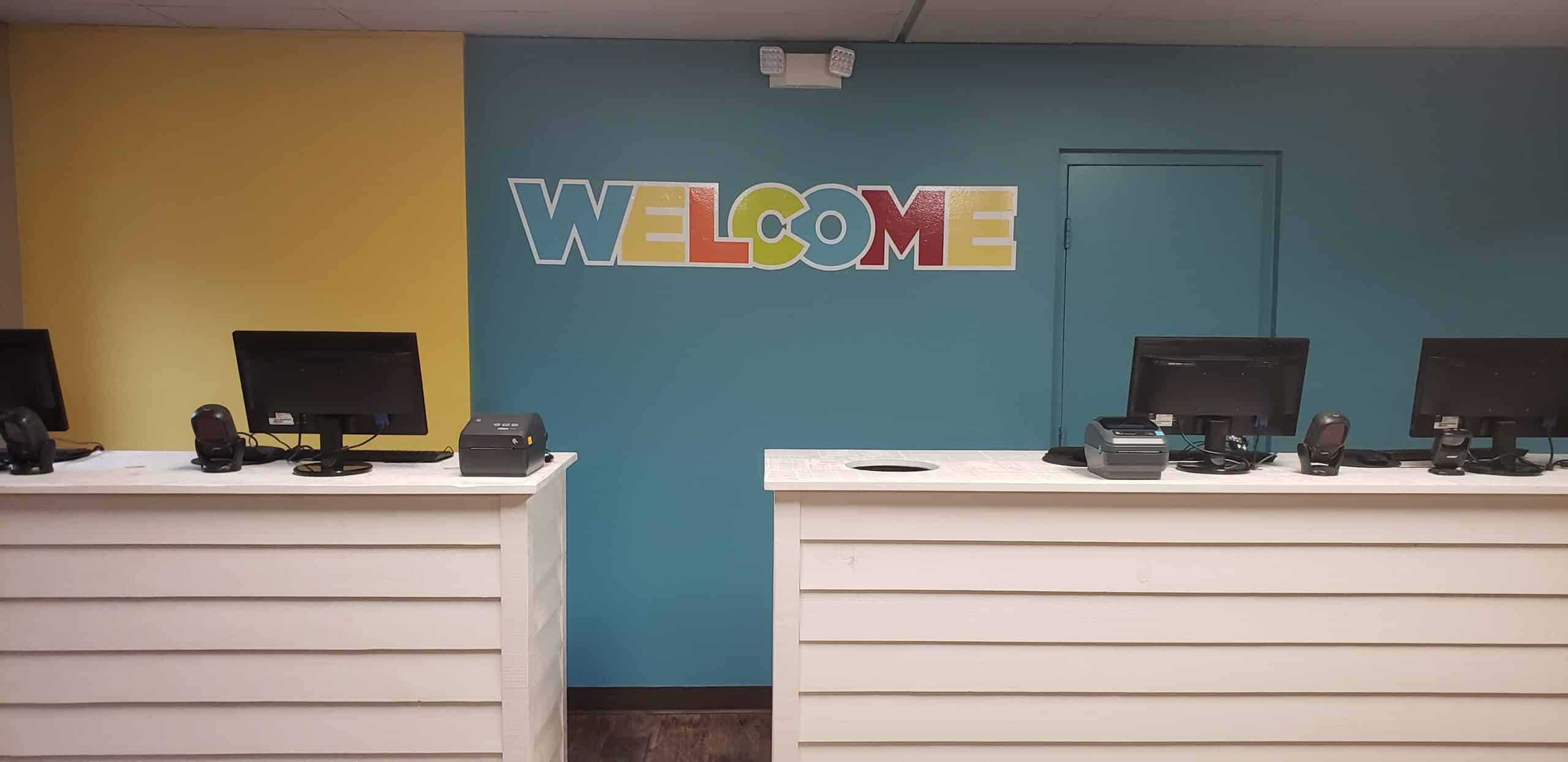 Children's ministry logo and welcome walls, Piedmont Kids, Marietta, GA, by High Stakes Creative