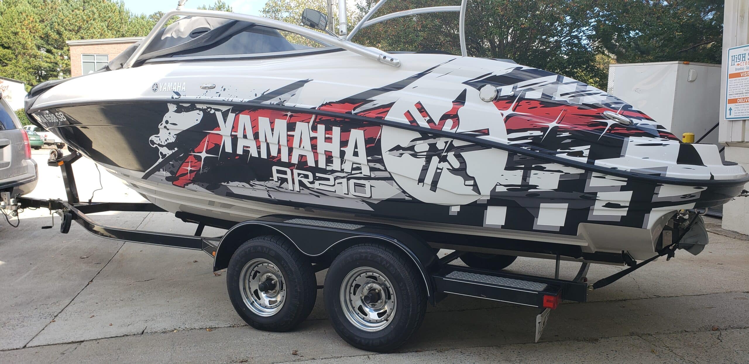 Boat wrap, Yamaha, Kennesaw, GA, by High Stakes Creative