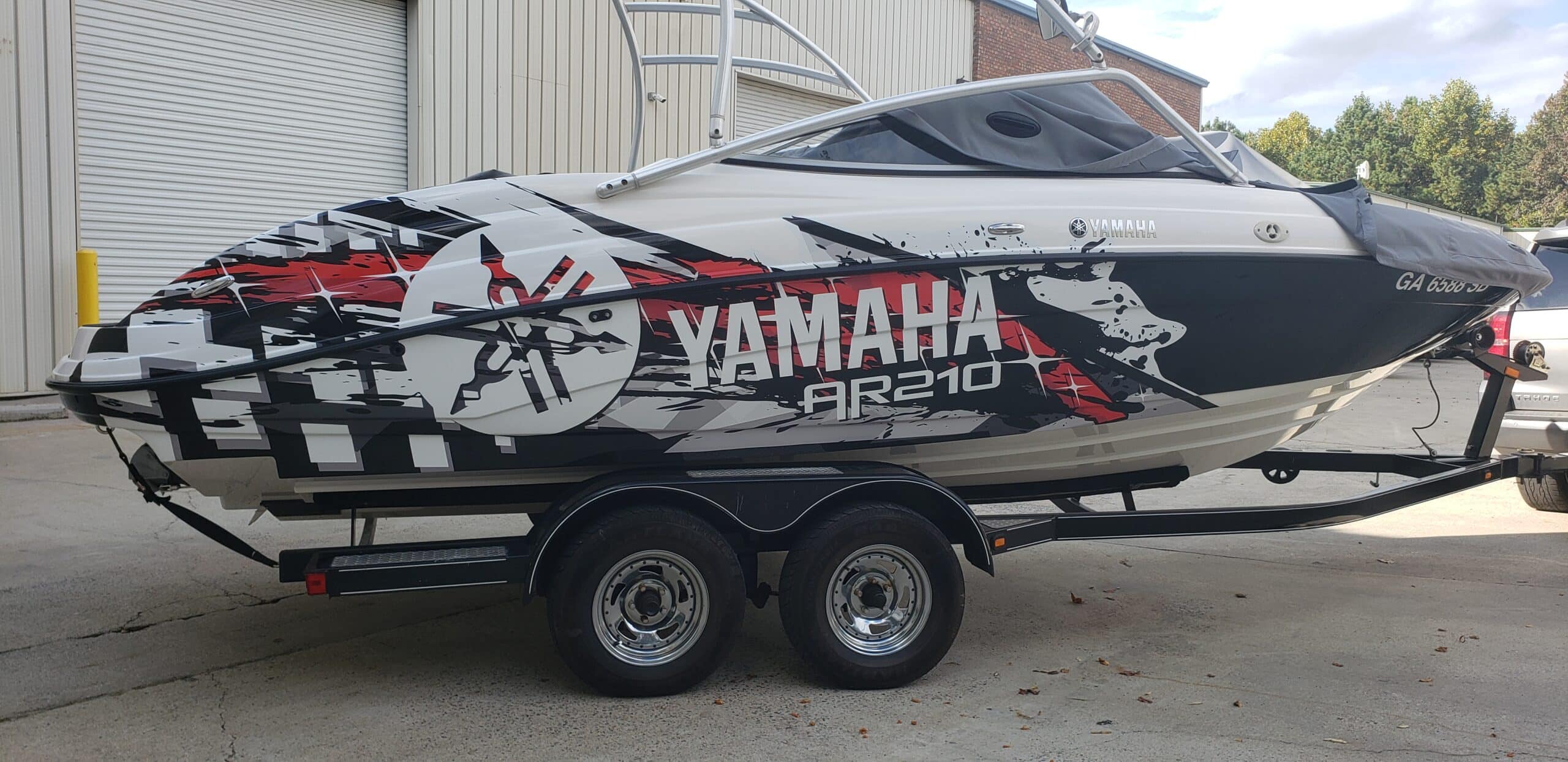Boat wrap, Yamaha, Kennesaw, GA, by High Stakes Creative