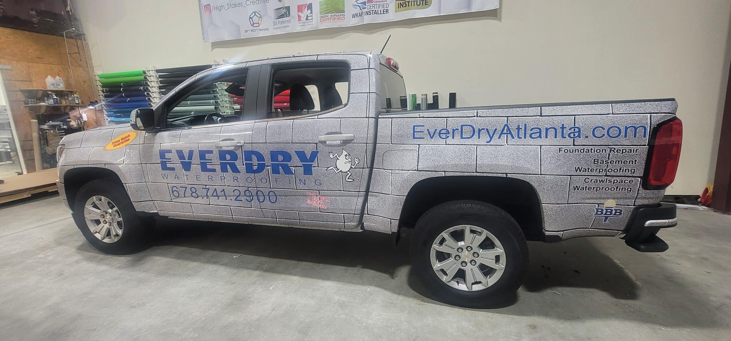 Waterproofing truck wraps, EverDry Atlanta, Acworth, GA, by High Stakes Creative
