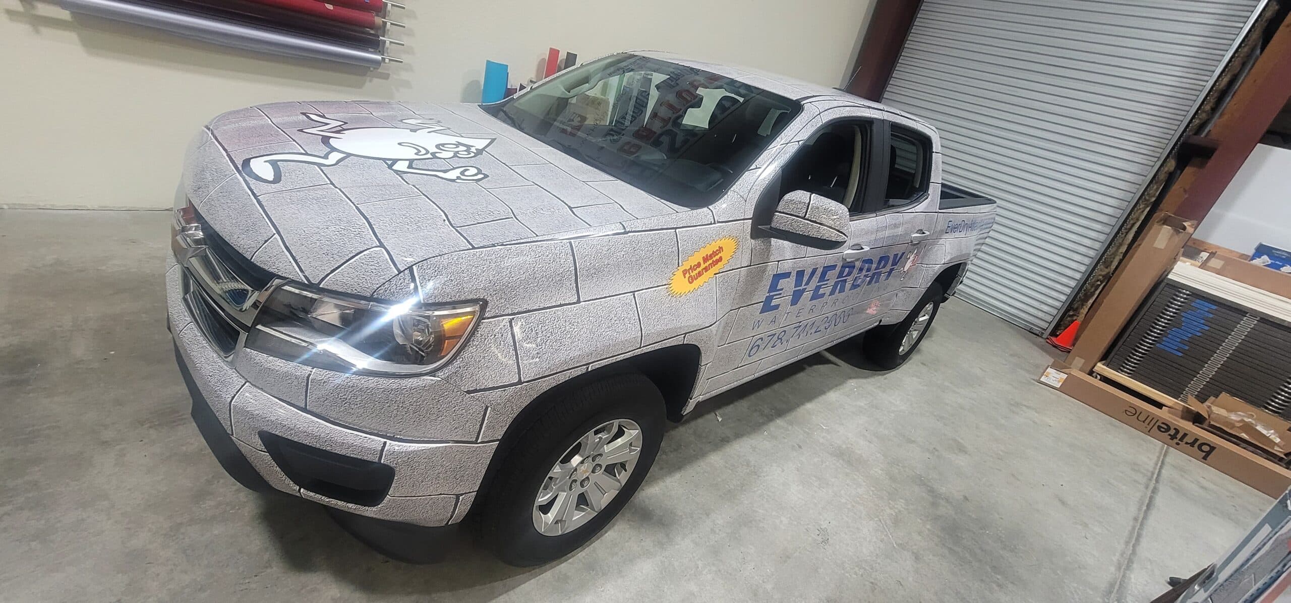 Waterproofing truck wraps, EverDry Atlanta, Acworth, GA, by High Stakes Creative