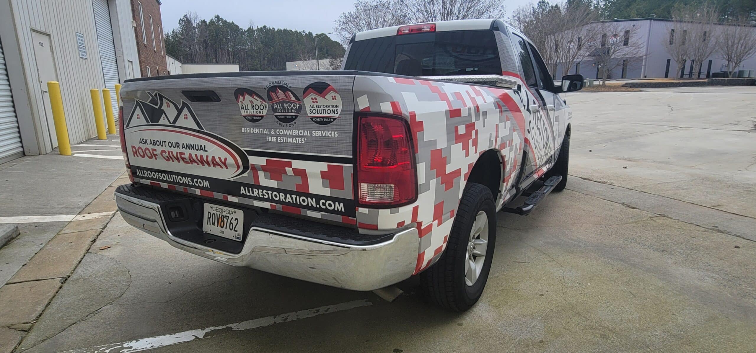 Restoration truck wraps, All Restoration Solutions, Kennesaw, GA, by High Stakes Creative