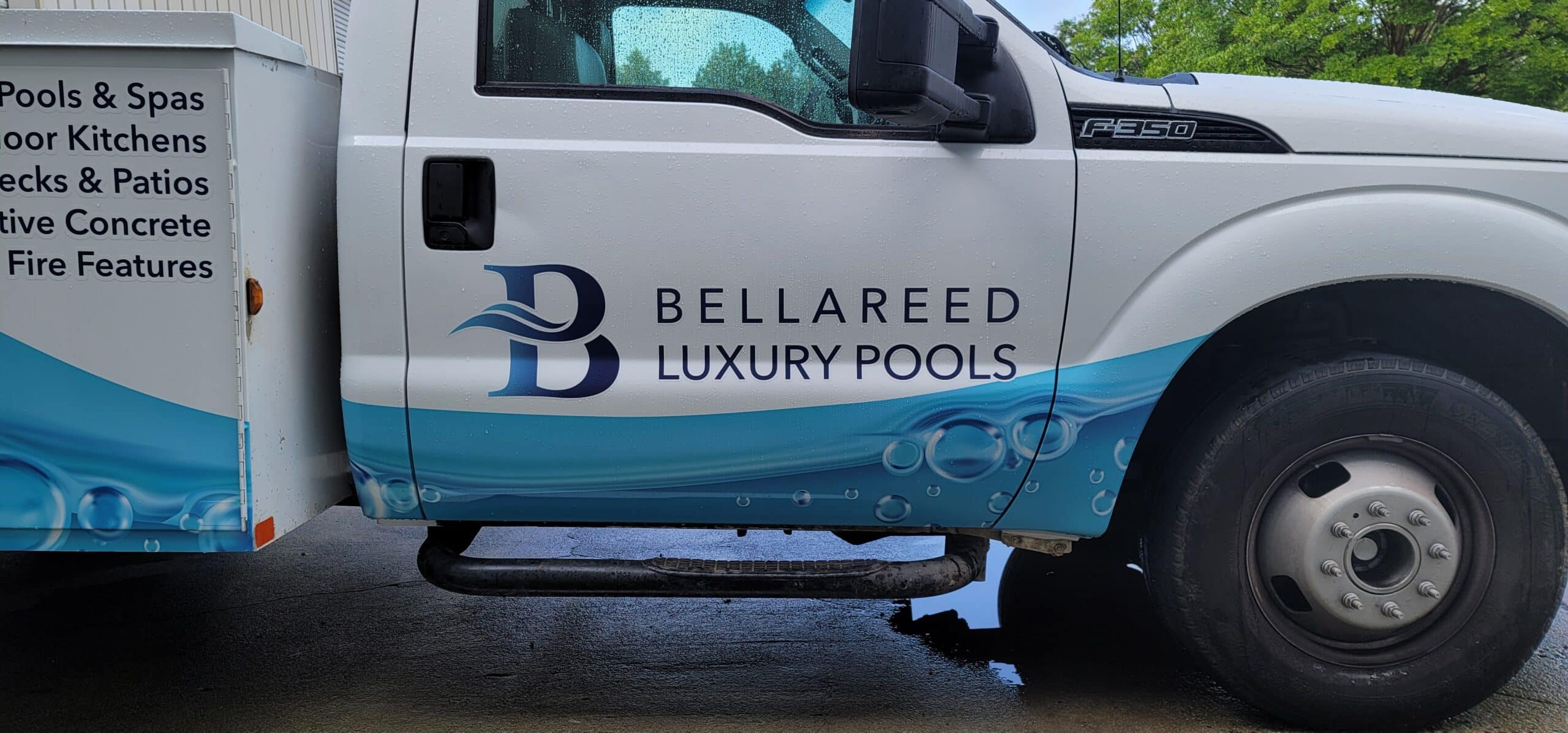 Pool service fleet wraps, Bellareed Luxury Pools, Duluth, GA, by High Stakes Creative