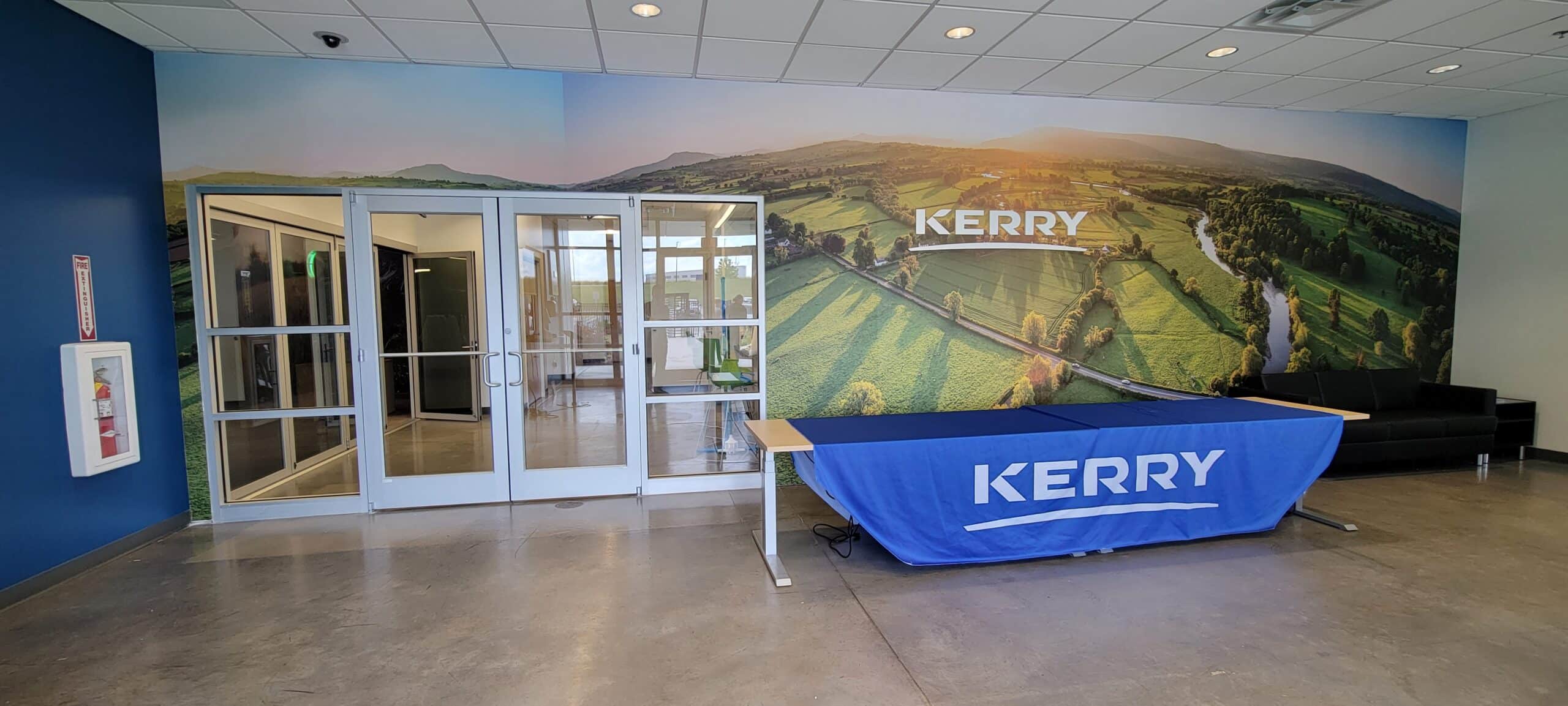 Lobby panoramic landscape mural, Kerry, Rome, GA, by High Stakes Creative