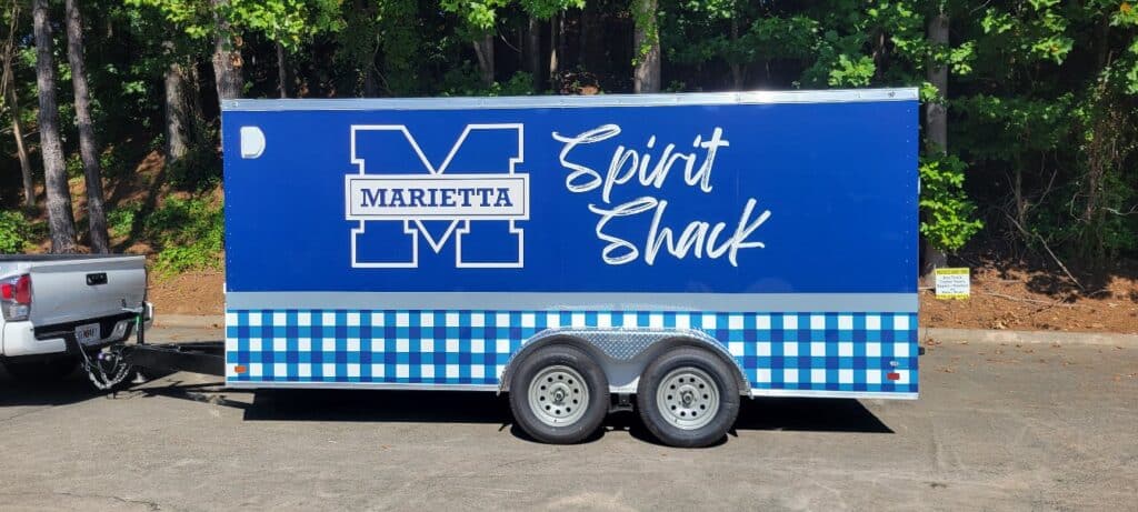 Concession trailer wrap, Marietta Spirit Shack, Marietta, GA, by High Stakes Creative