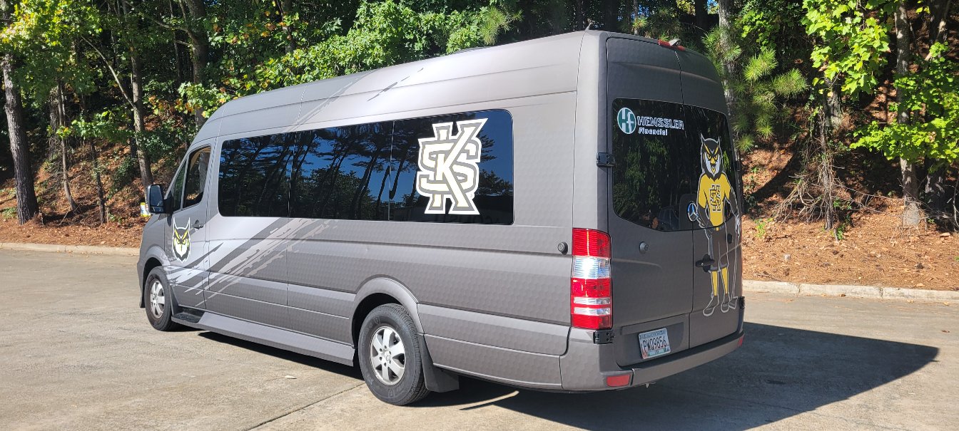 Sprinter van rear quarter, Kennesaw State University, Kennesaw, GA, by High Stakes Creative