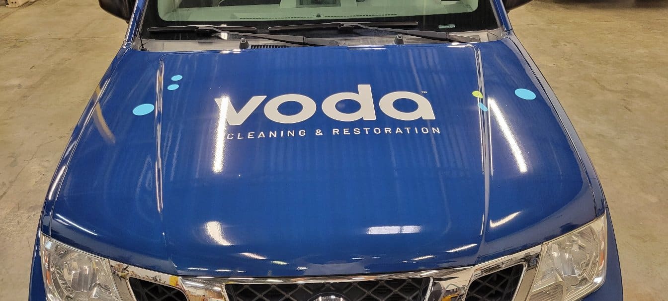 Hood logo wrap, Voda, by High Stakes Creative