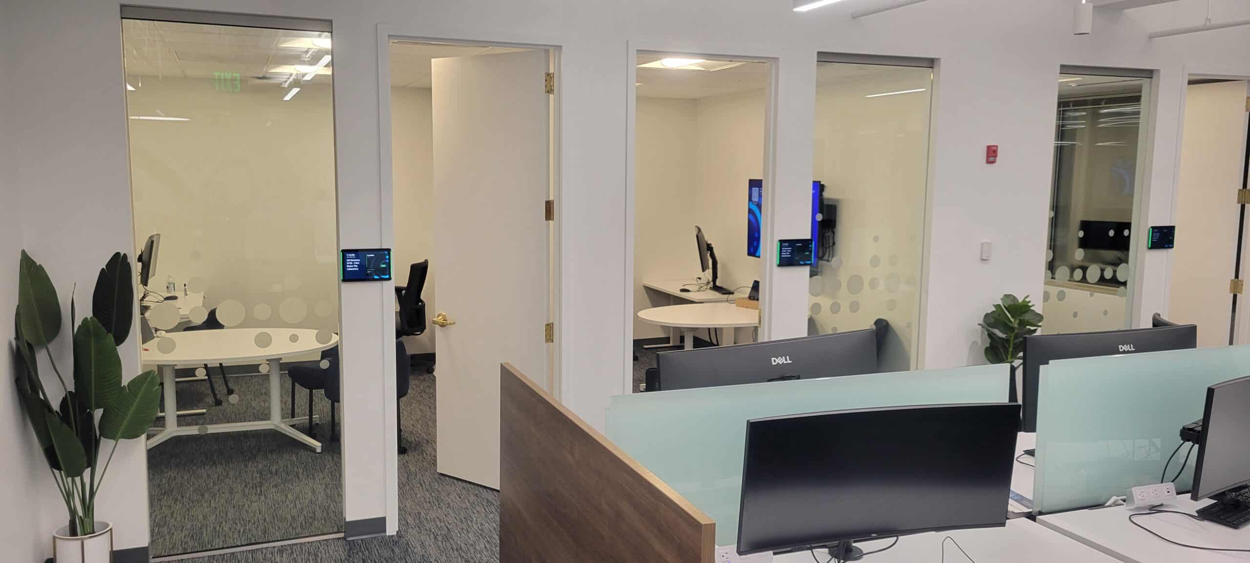 Office glass privacy film, Informa, Sandy Springs, GA, by High Stakes Creative