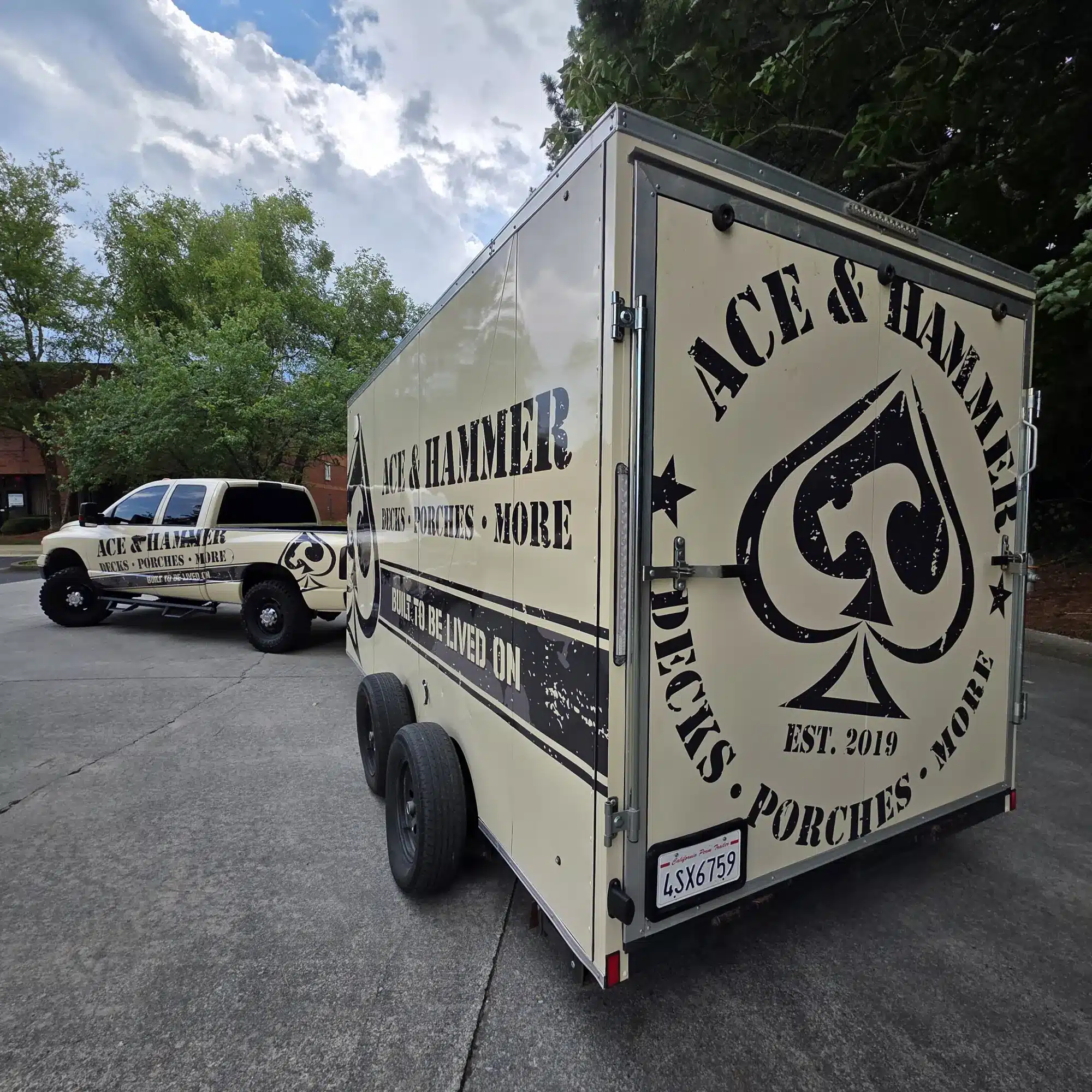 Trailer wrap, Ace & Hammer, Kennesaw, GA, by High Stakes Creative