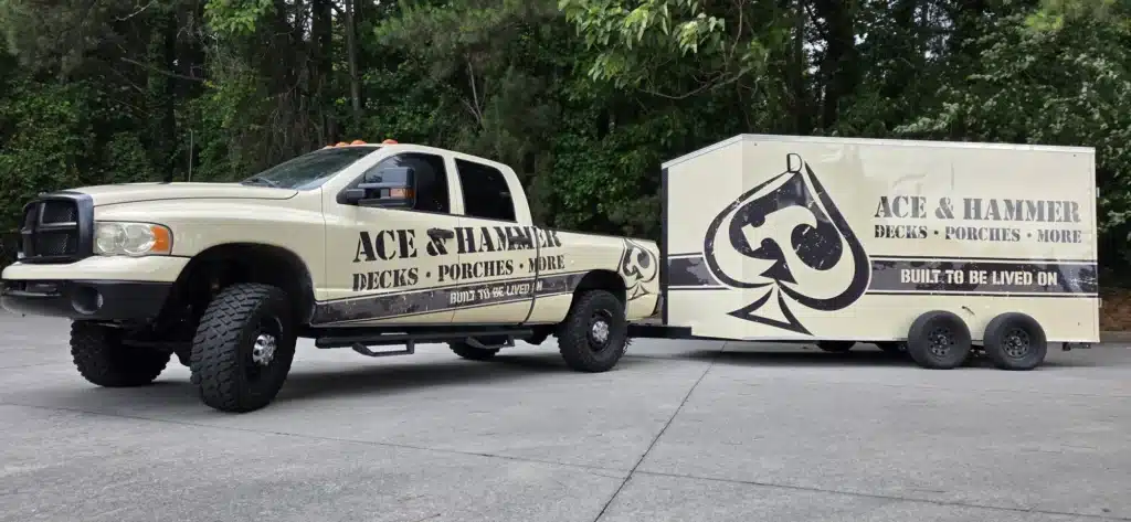 Truck and trailer fleet wrap, Ace & Hammer, by High Stakes Creative, metro Atlanta