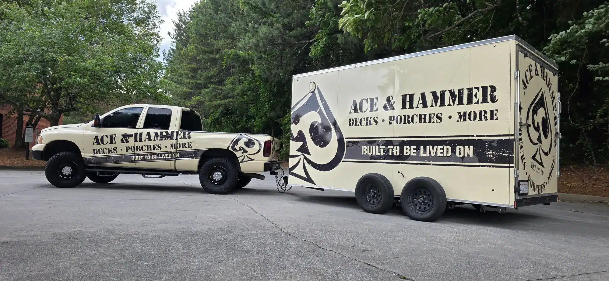 Truck and trailer fleet wrap, Ace & Hammer, Kennesaw, GA, by High Stakes Creative