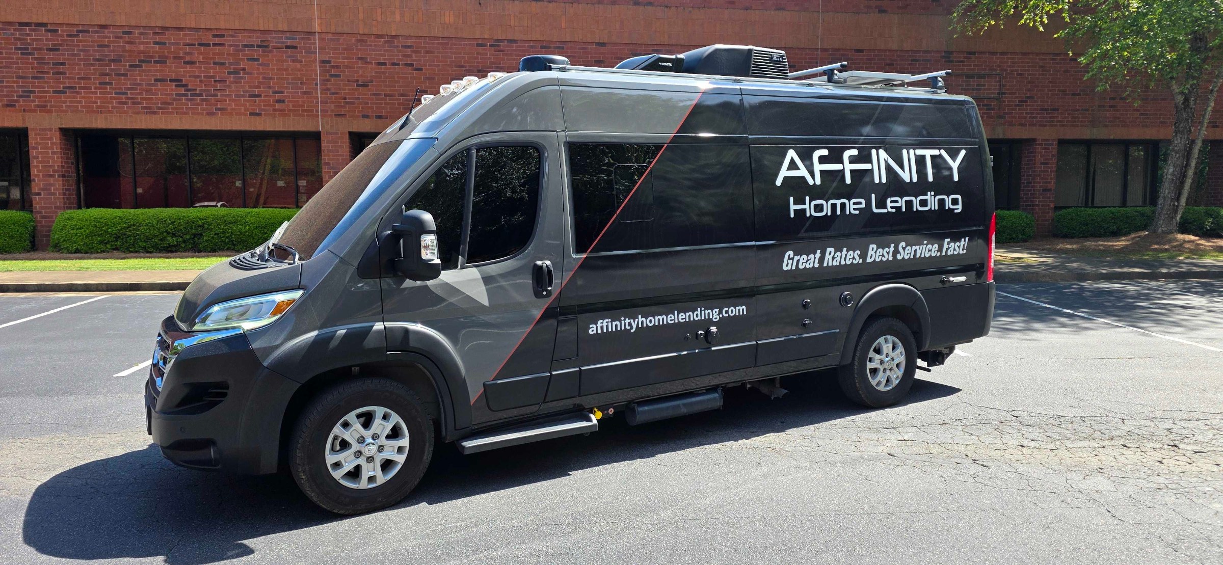 Ram ProMaster van wrap, Affinity Home Lending, Marietta, GA, by High Stakes Creative