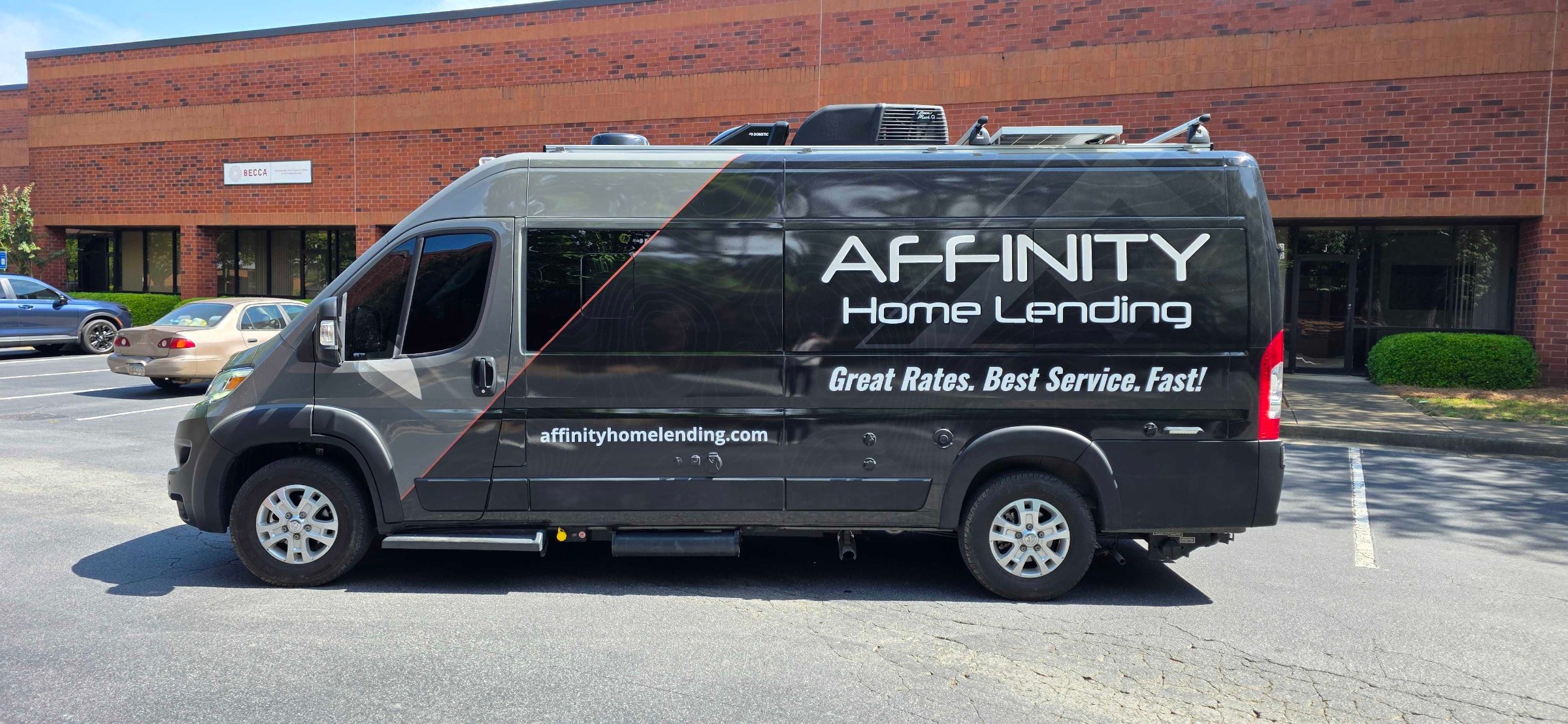 Ram ProMaster van wrap, Affinity Home Lending, Marietta, GA, by High Stakes Creative