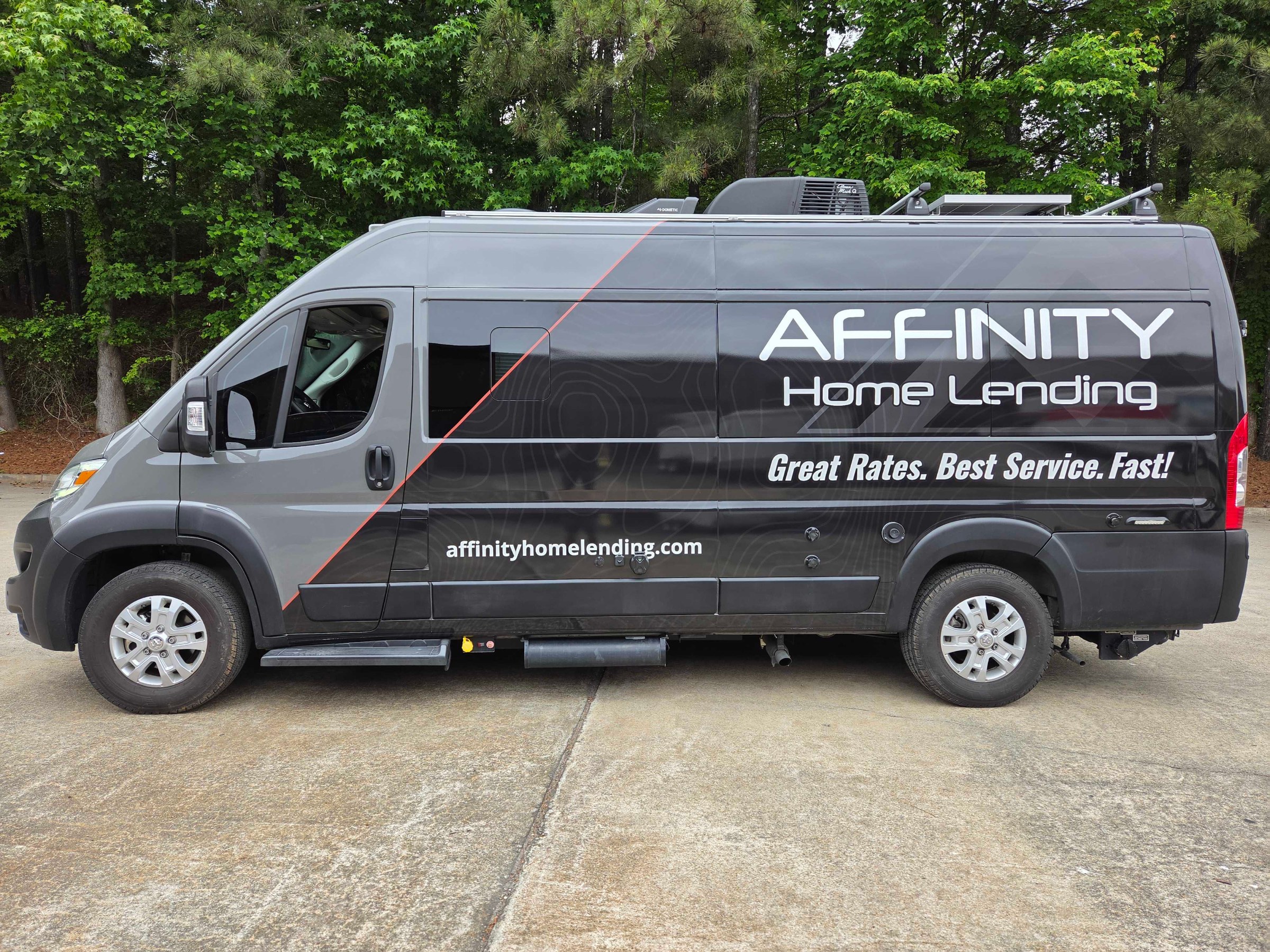 Ram ProMaster van wrap, Affinity Home Lending, Marietta, GA, by High Stakes Creative