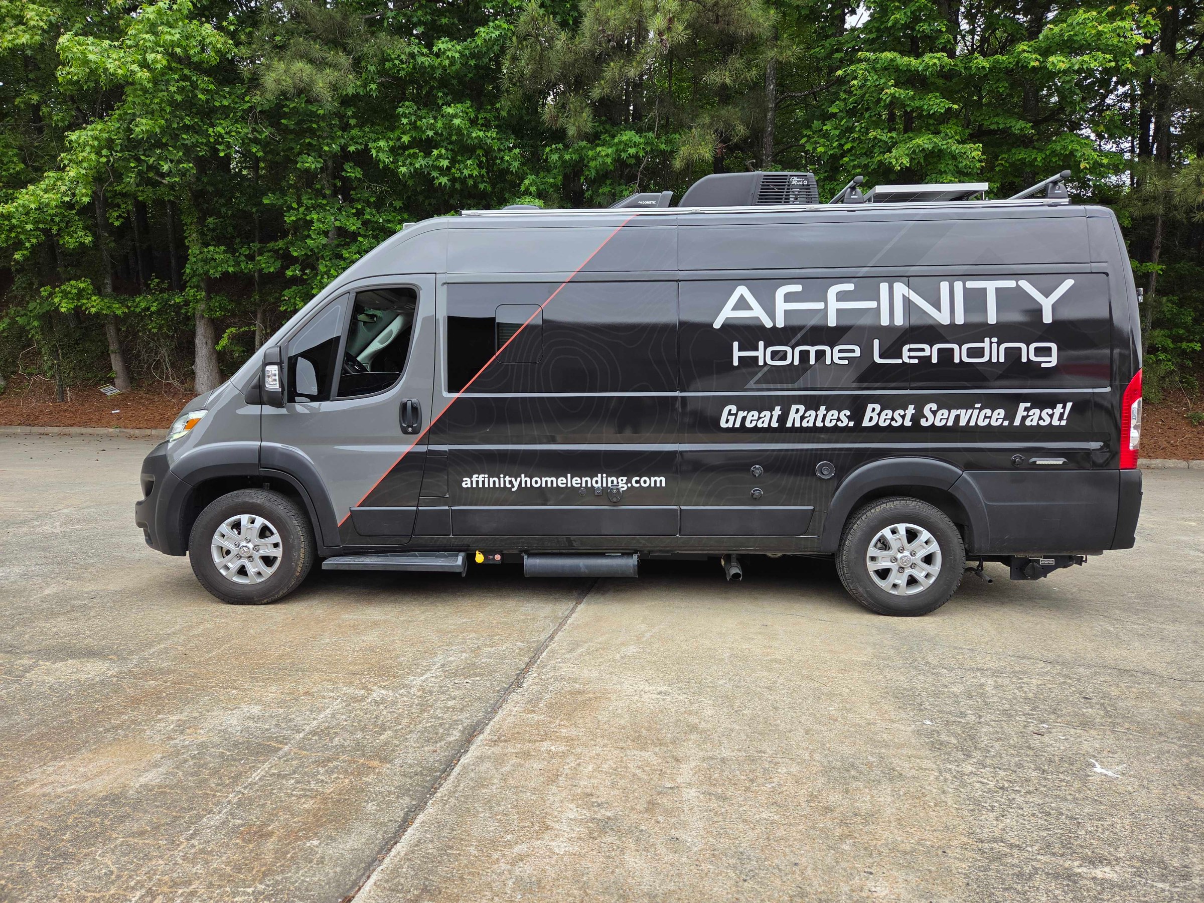 Ram ProMaster van wrap, Affinity Home Lending, Marietta, GA, by High Stakes Creative