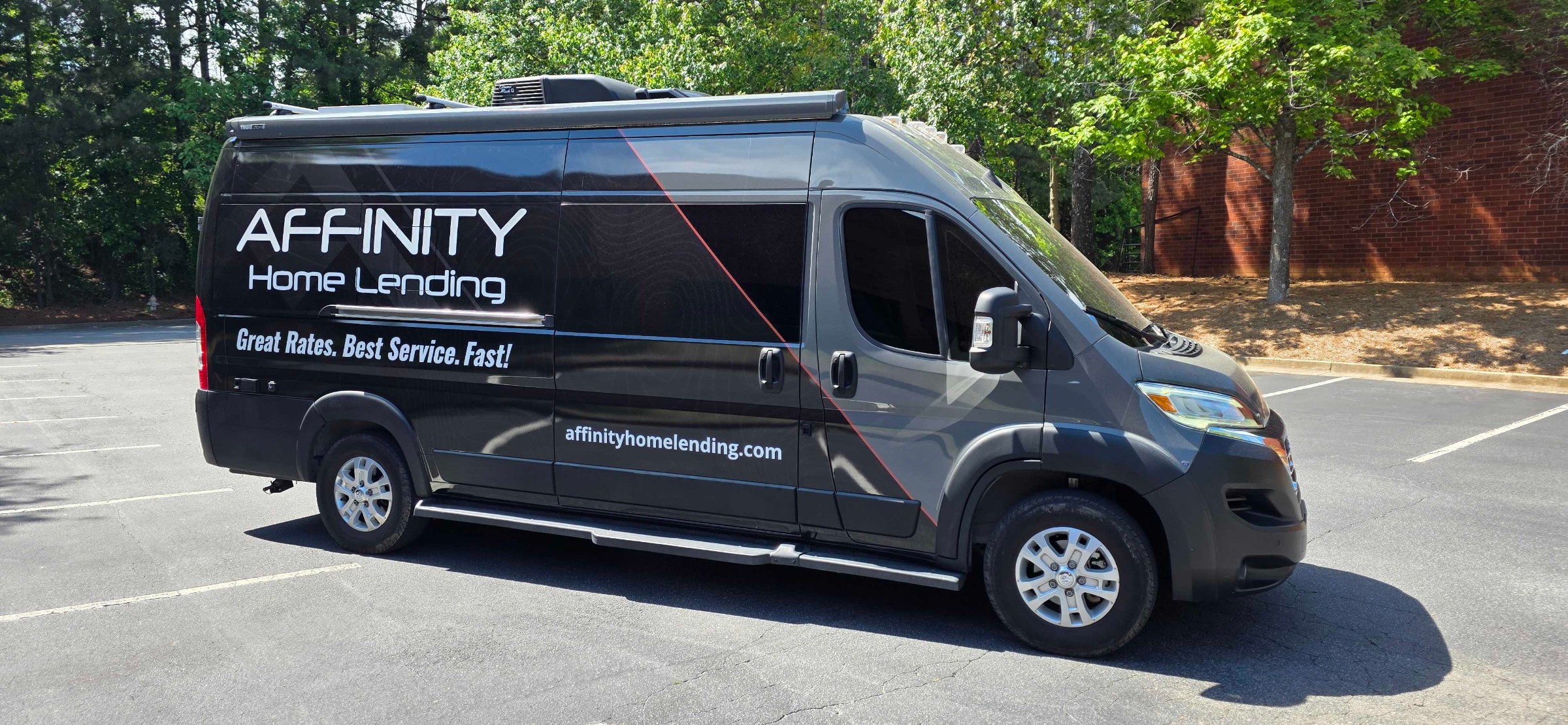 Ram ProMaster van wrap, Affinity Home Lending, Marietta, GA, by High Stakes Creative