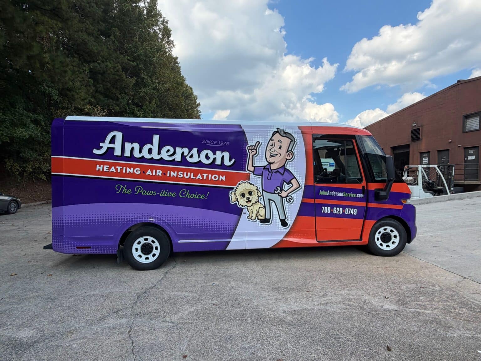 Chevrolet BrightDrop electric van wrap, Anderson, by High Stakes Creative