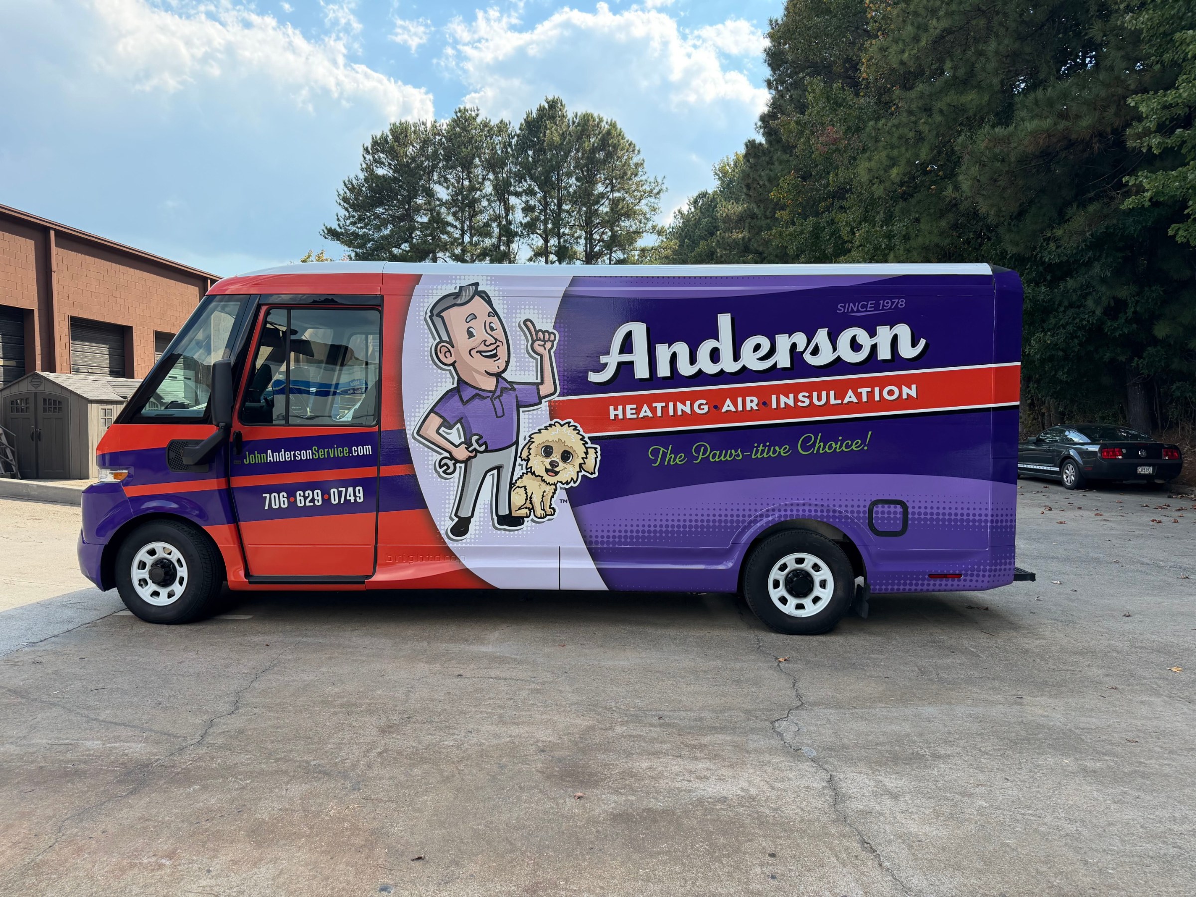 Chevrolet BrightDrop electric van wrap, Anderson, by High Stakes Creative