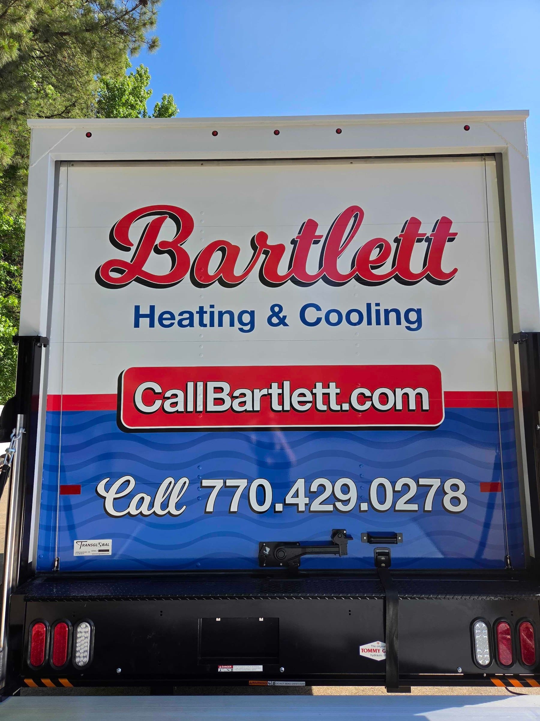Box truck wrap, Bartlett Heating & Cooling, Marietta, GA, by High Stakes Creative