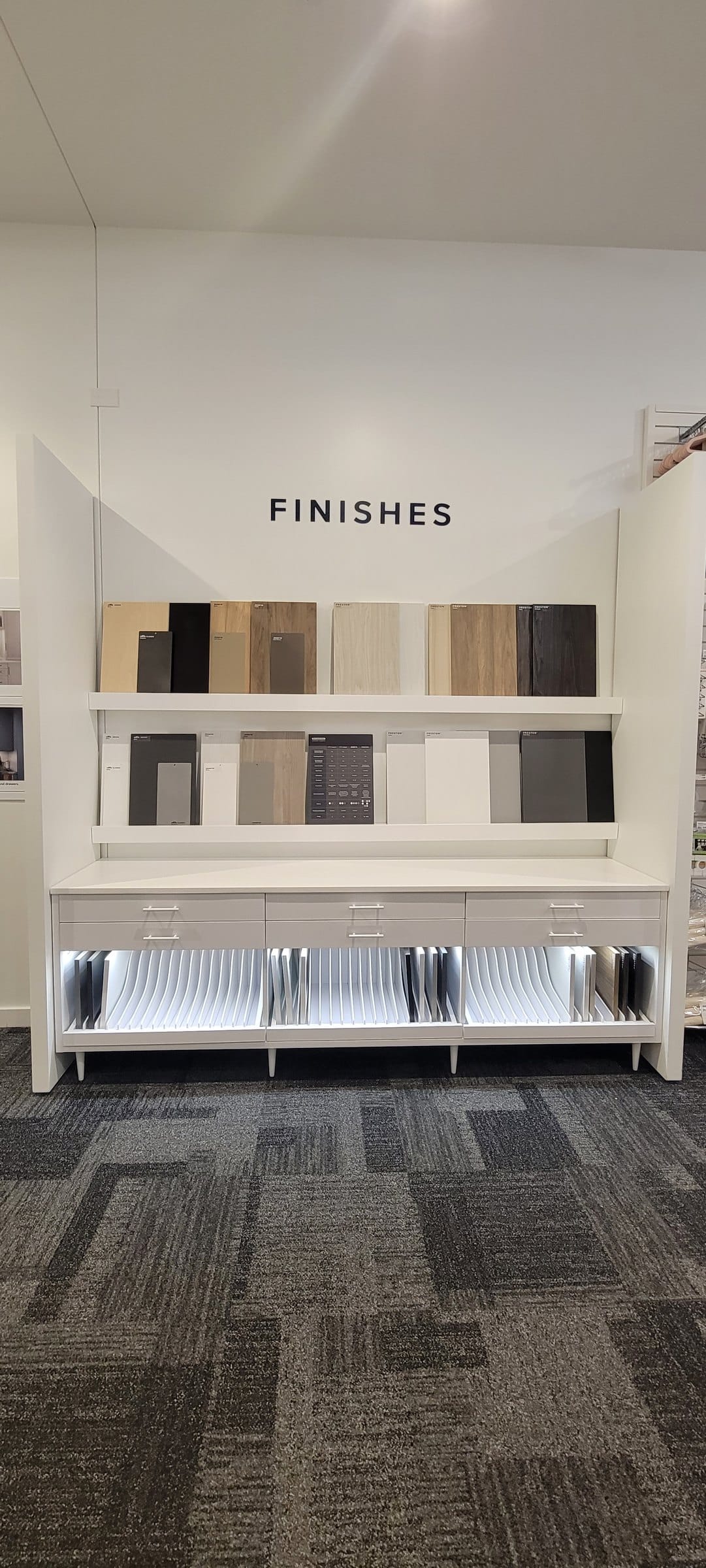 Custom Spaces finishes wall graphics, The Container Store, Alpharetta, GA, by High Stakes Creative