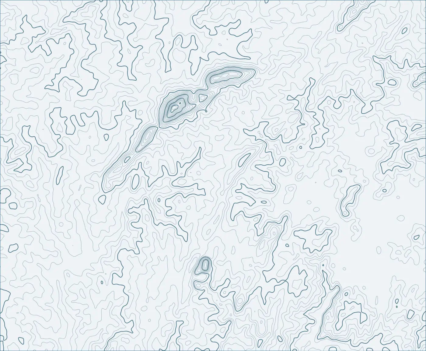 Topographic line map around Cumming, Georgia