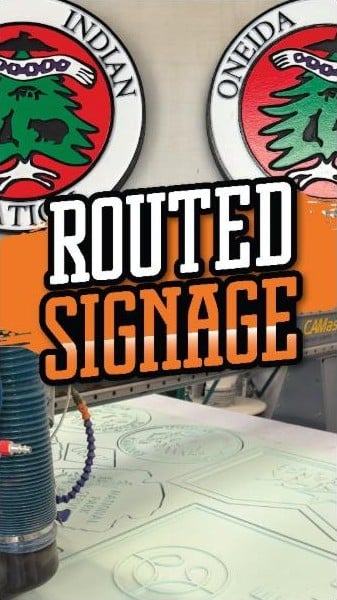Video: Custom routed and hand-painted signs