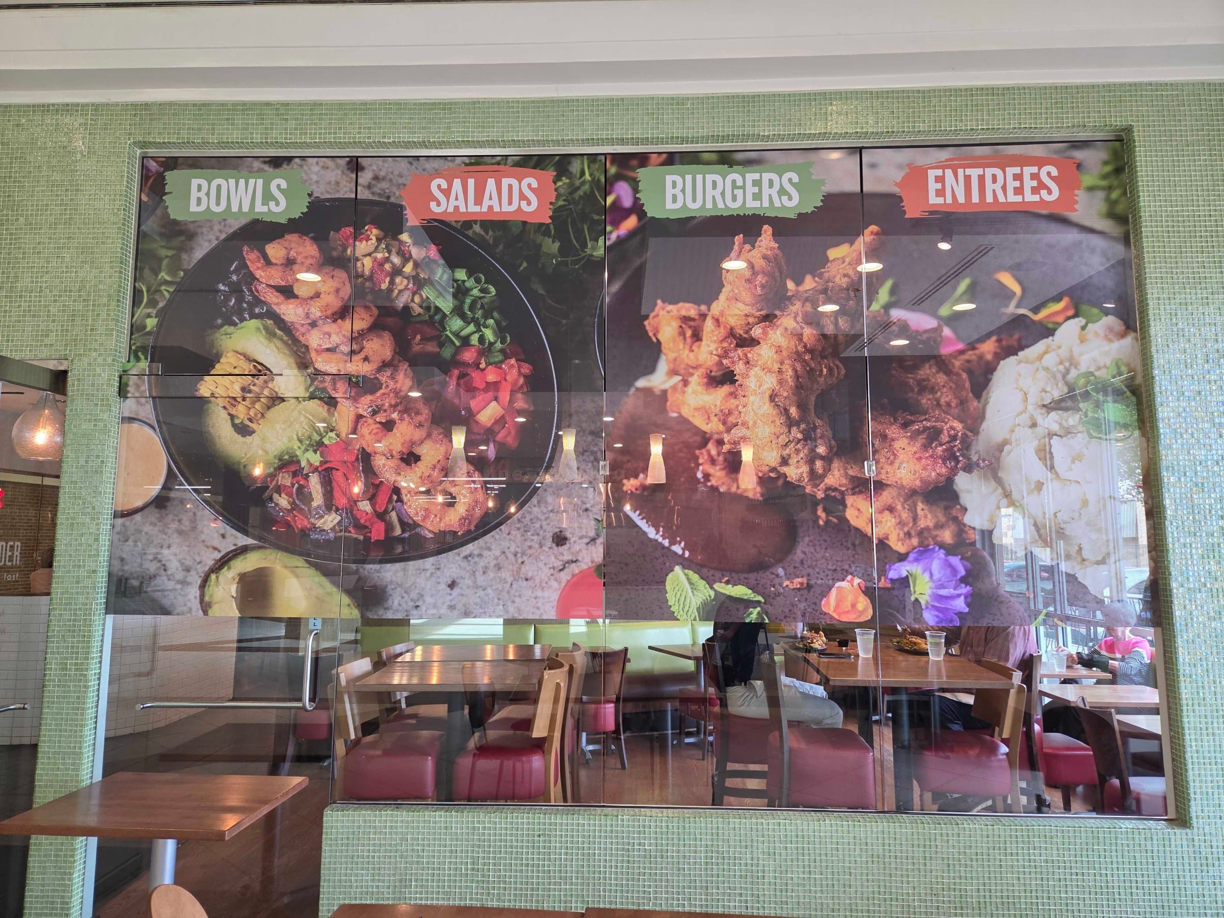 Interior food wall mural, Fresh To Order, by High Stakes Creative