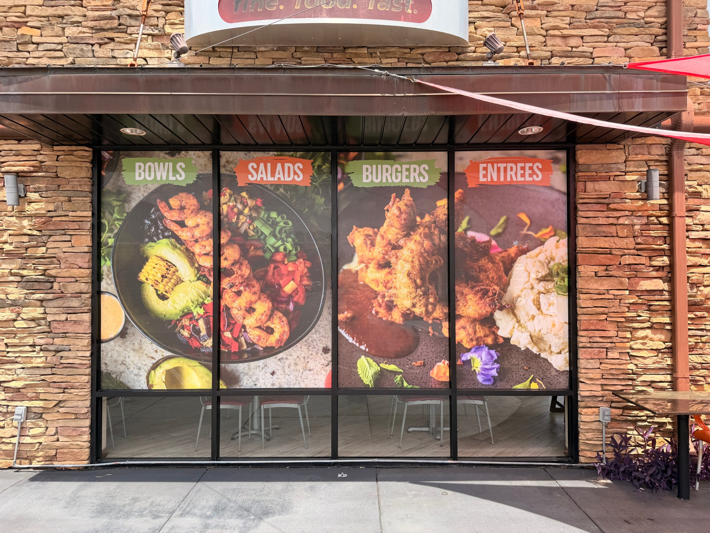 Johns Creek storefront window graphics, Fresh To Order, Johns Creek, GA, by High Stakes Creative