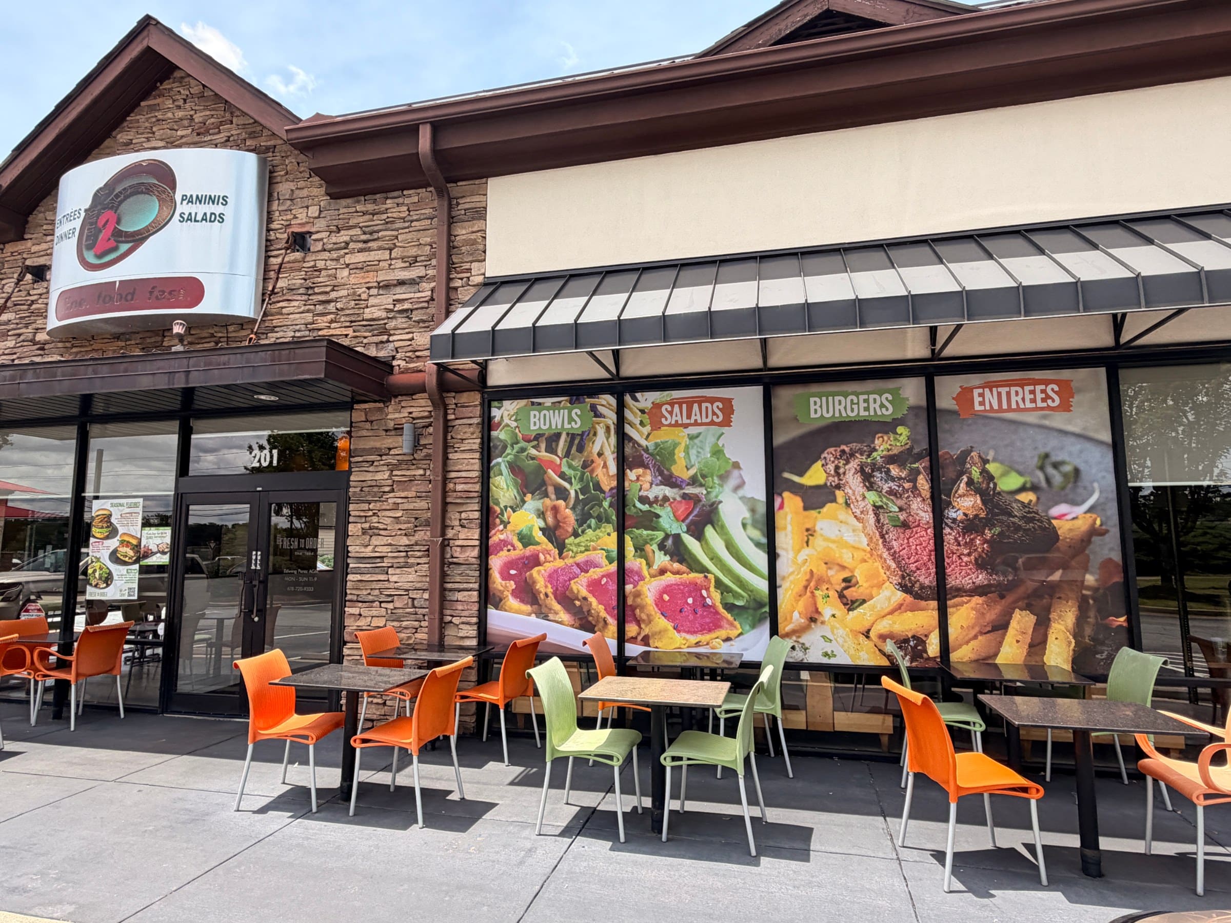 Johns Creek storefront window graphics, Fresh To Order, Johns Creek, GA, by High Stakes Creative