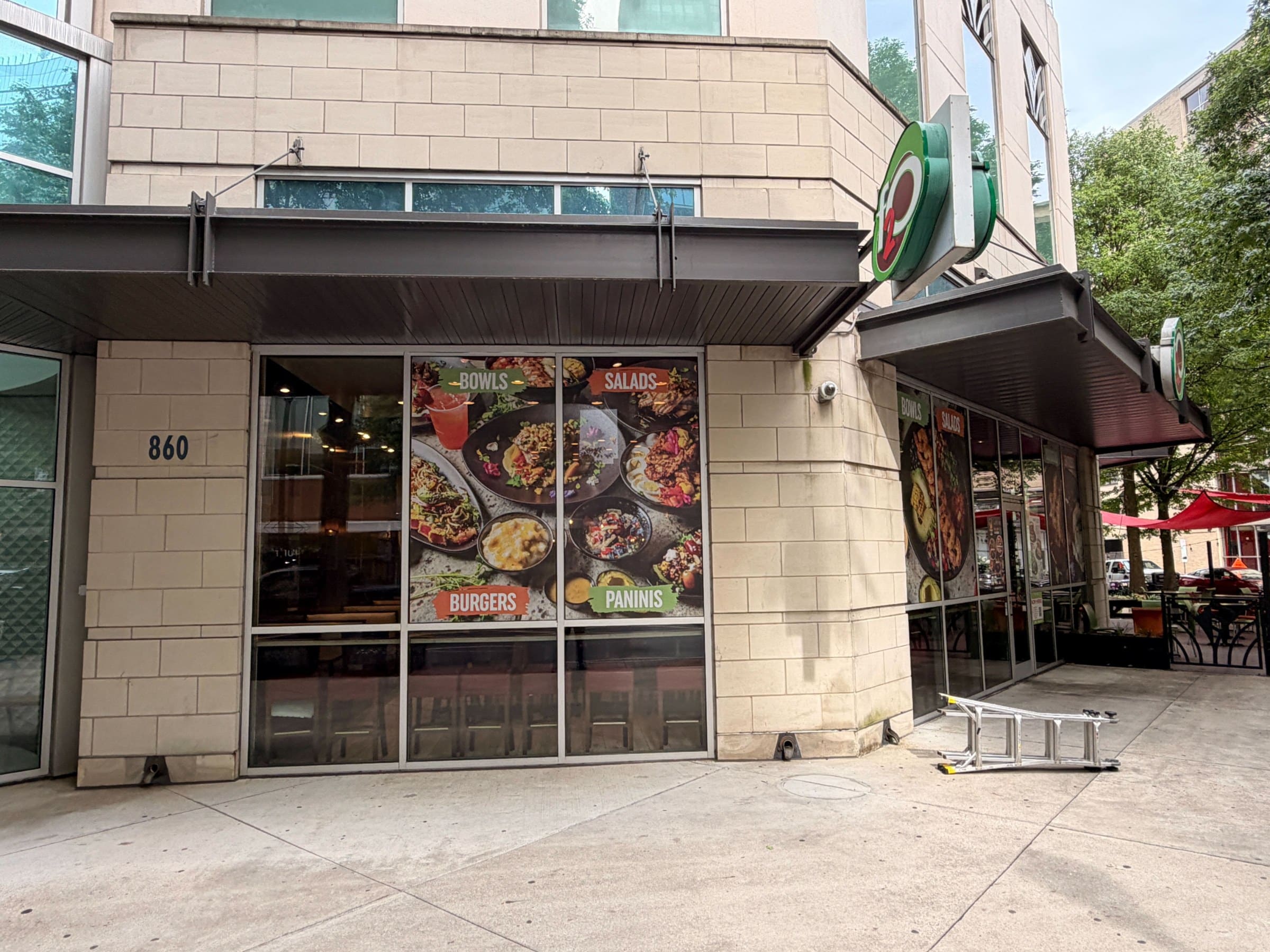 Window graphics food imagery, Fresh To Order, by High Stakes Creative